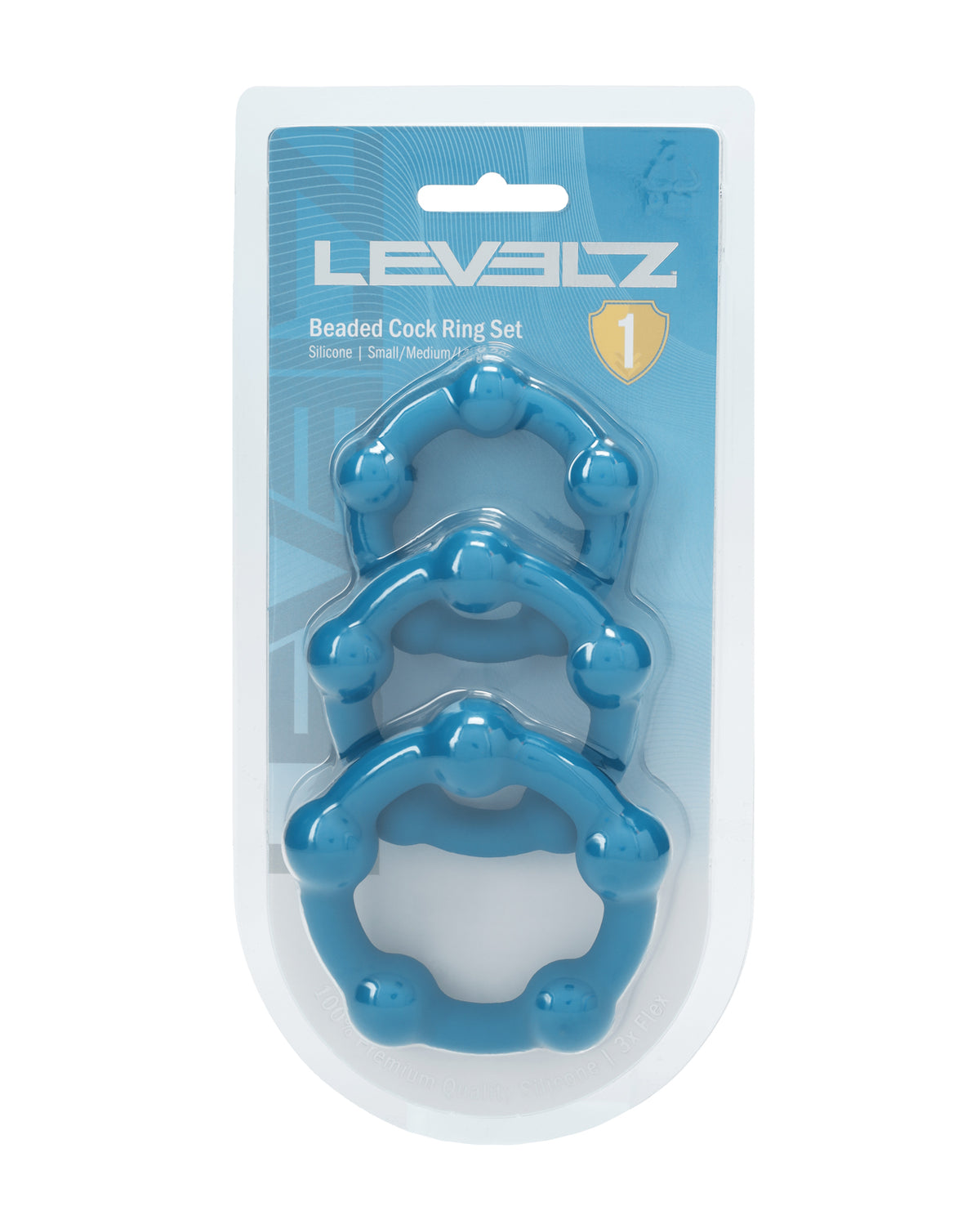 Set de 3 anillos para pene de silicona Levelz para llevar apilados