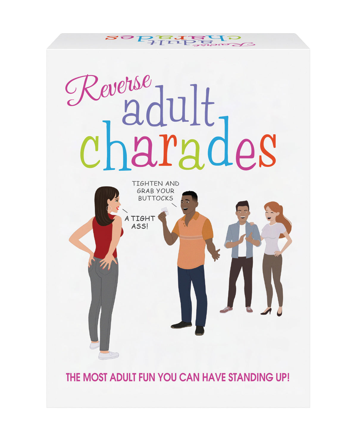 Reverse Adult Charades, grappig ondeugend kaartspel voor feestjes met vrienden en groepen