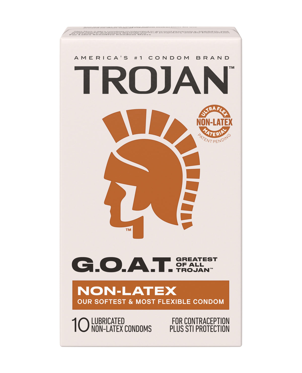 Trojan GOAT Ultra Flex Non Latex Lubricated Condoms Box Of 10