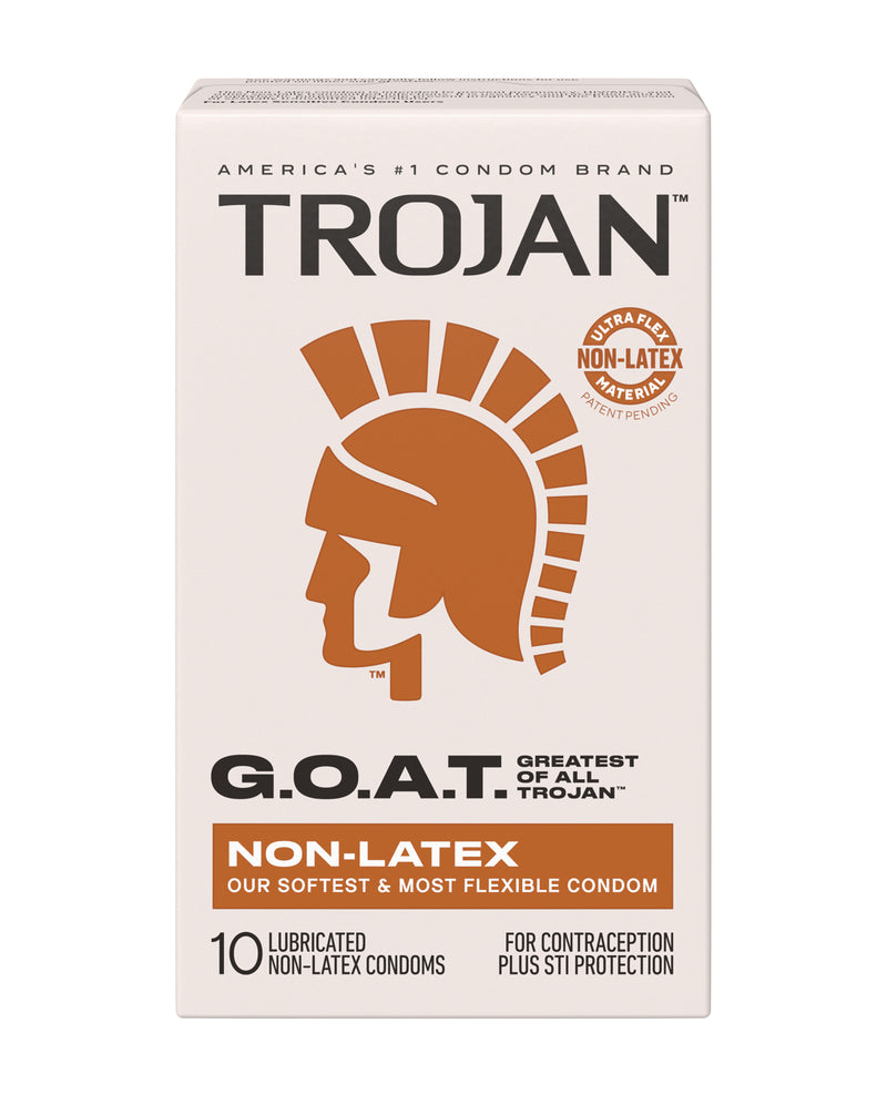 Load image into Gallery viewer, Trojan GOAT Ultra Flex Non Latex Lubricated Condoms Box Of 10
