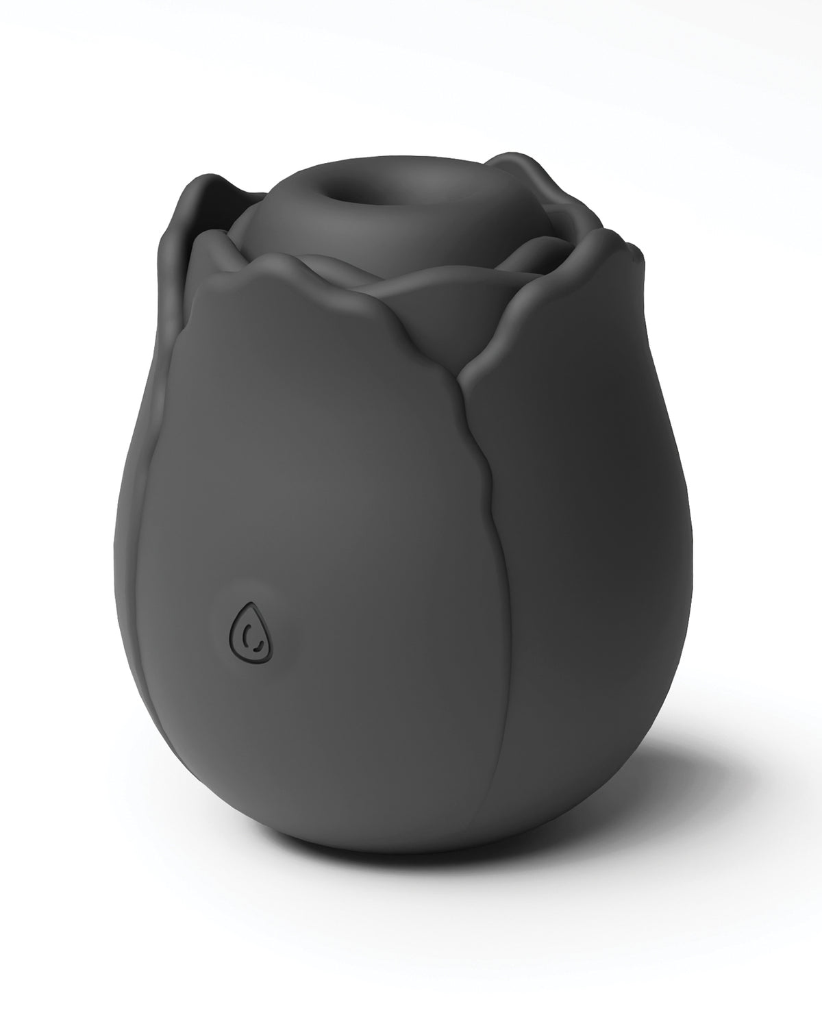 Masajeador de silicona vibratorio con forma de rosa, negro, recargable e impermeable, Inya