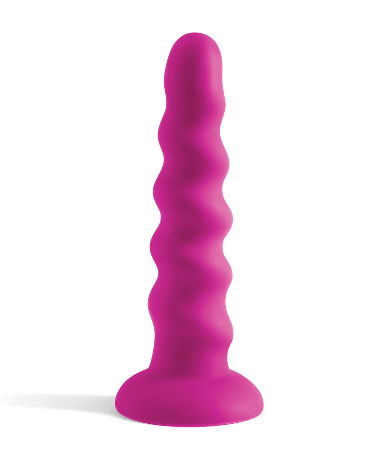 Masajeador personal de silicona morada con ventosa Colours Twist