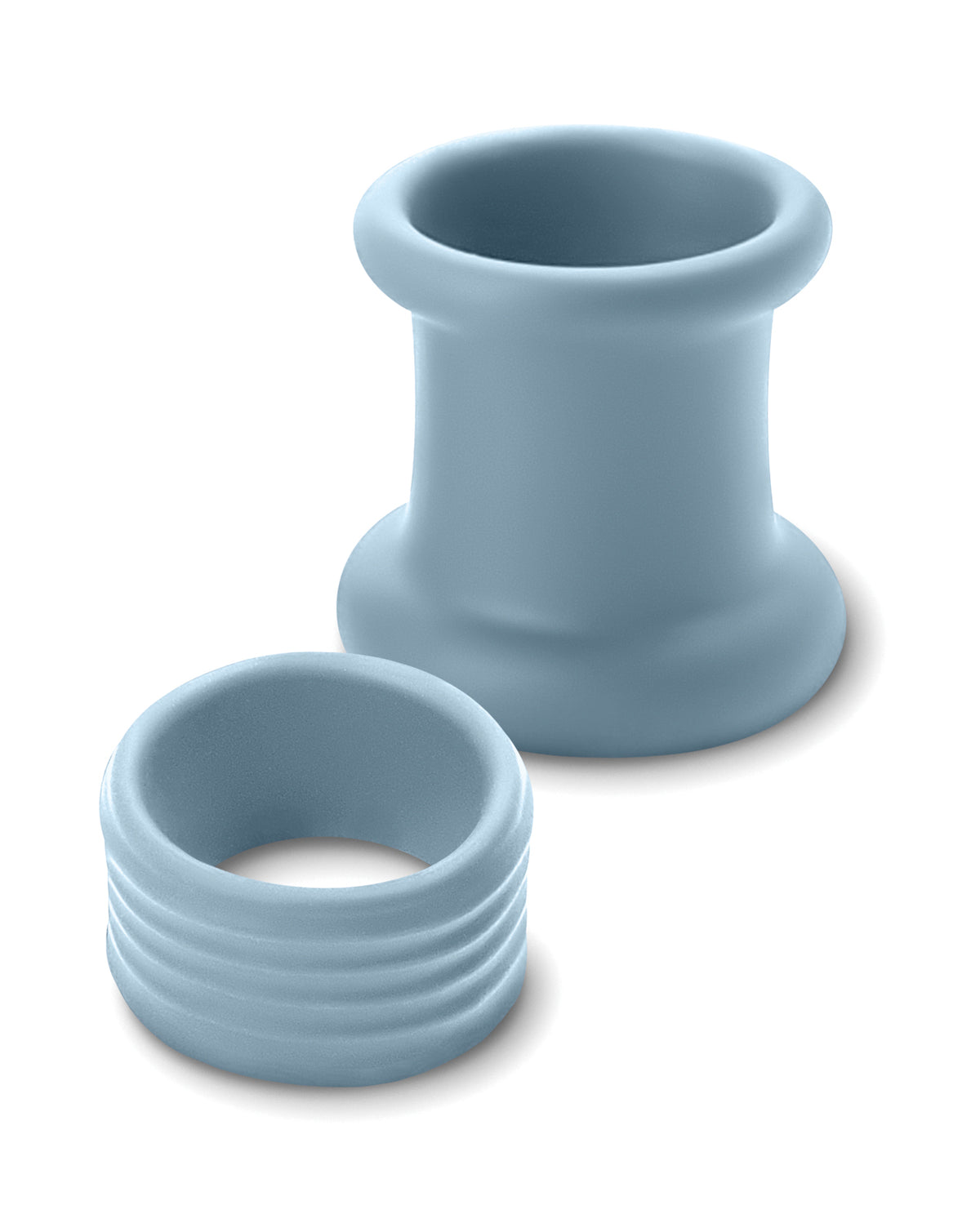 Renegade Gray Silicone Ball Stretcher Two Piece Secure Fit