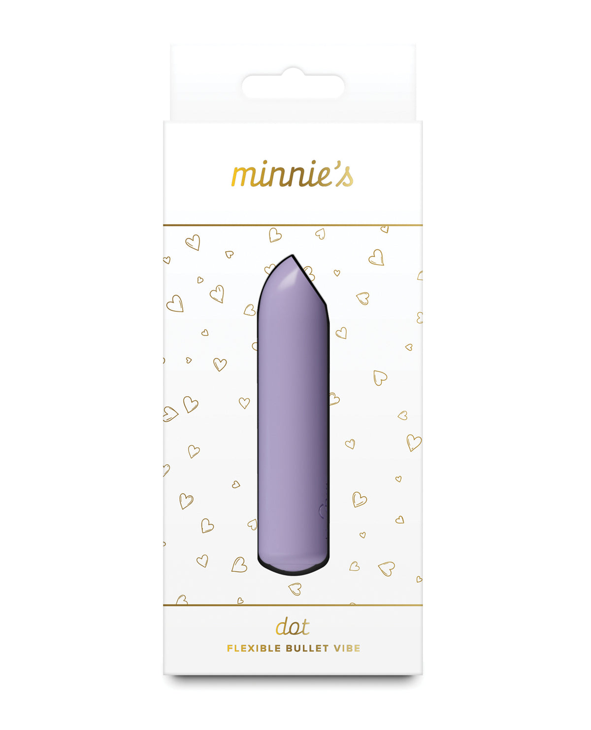 Minnie's Dot Bullet Vibrator Rechargeable Lilac Compact Silicone Water Resistant