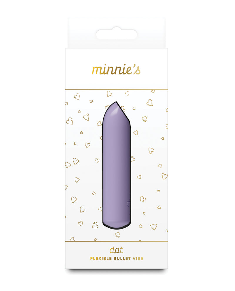 Load image into Gallery viewer, Minnie's Dot Bullet Vibrator Rechargeable Lilac Compact Silicone Water Resistant

