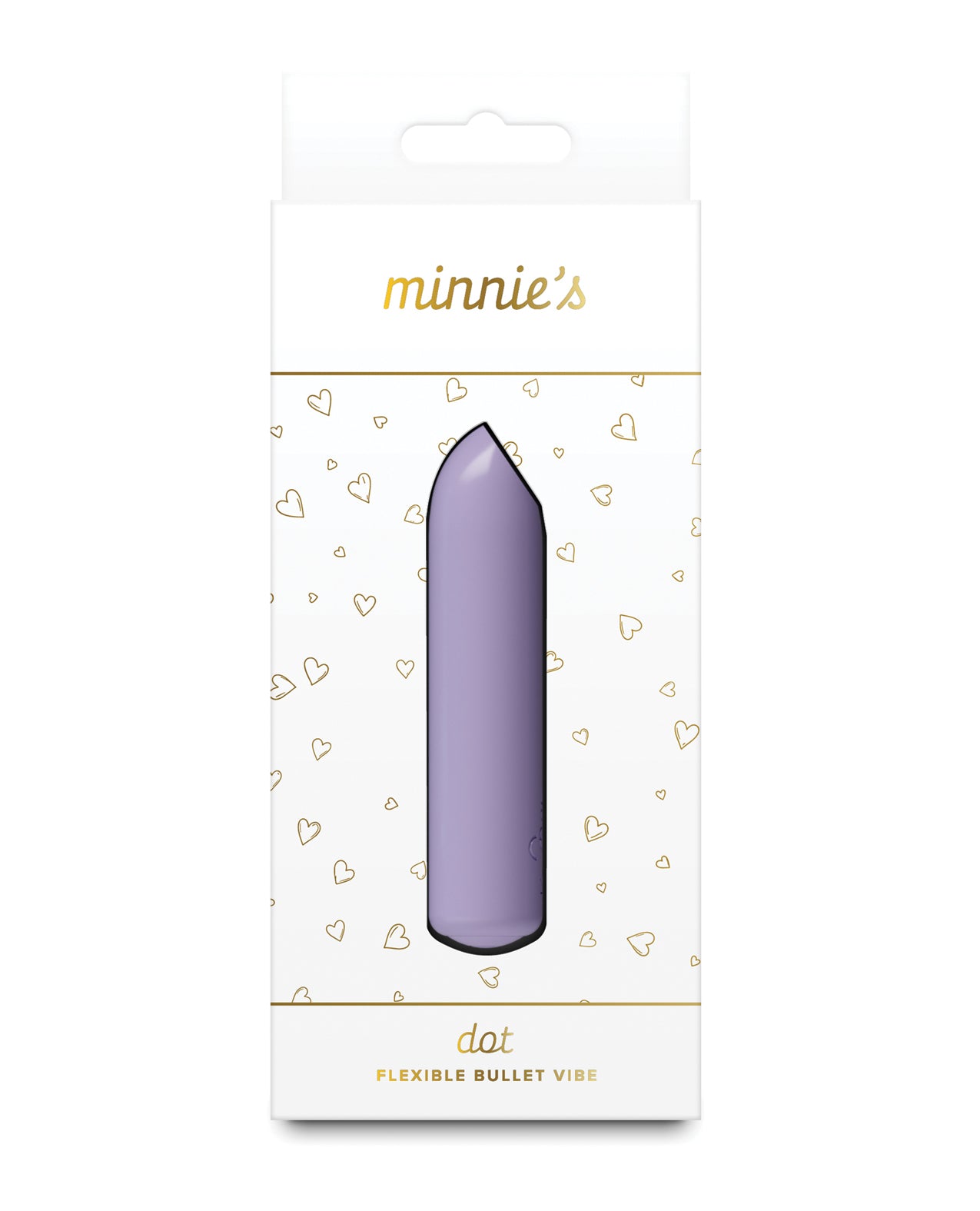 Minnie's Dot Bullet Vibrator Rechargeable Lilac Compact Silicone Water Resistant