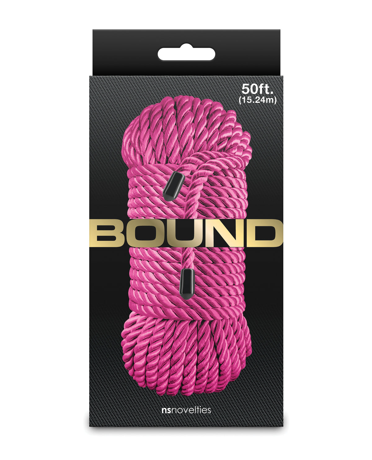 Bound 50 Foot Pink Polyester Rope Smooth Comfortable Non Chaffing Intimate Play