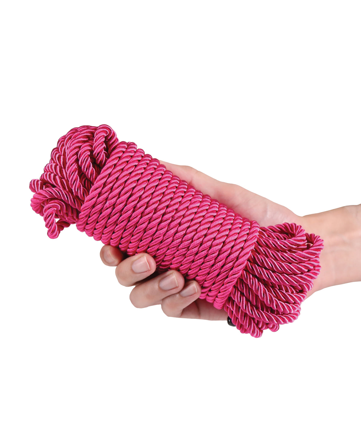 Corde rose Bound de 50 pieds en polyester, lisse et confortable, anti-irritations, pour jeux intimes