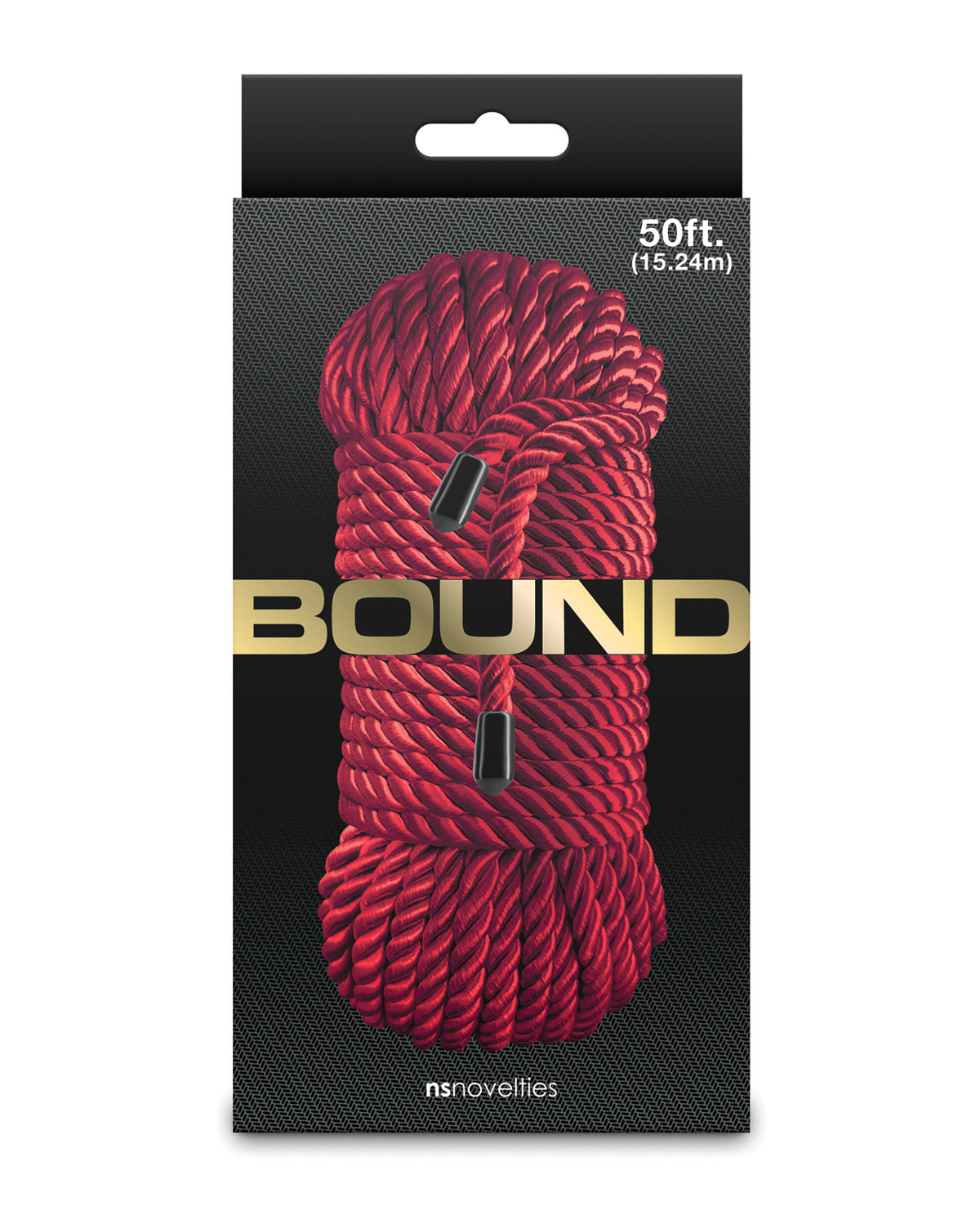 Bound 50 Ft Red Polyester Rope Non Chafing Comfortable Tying Cord