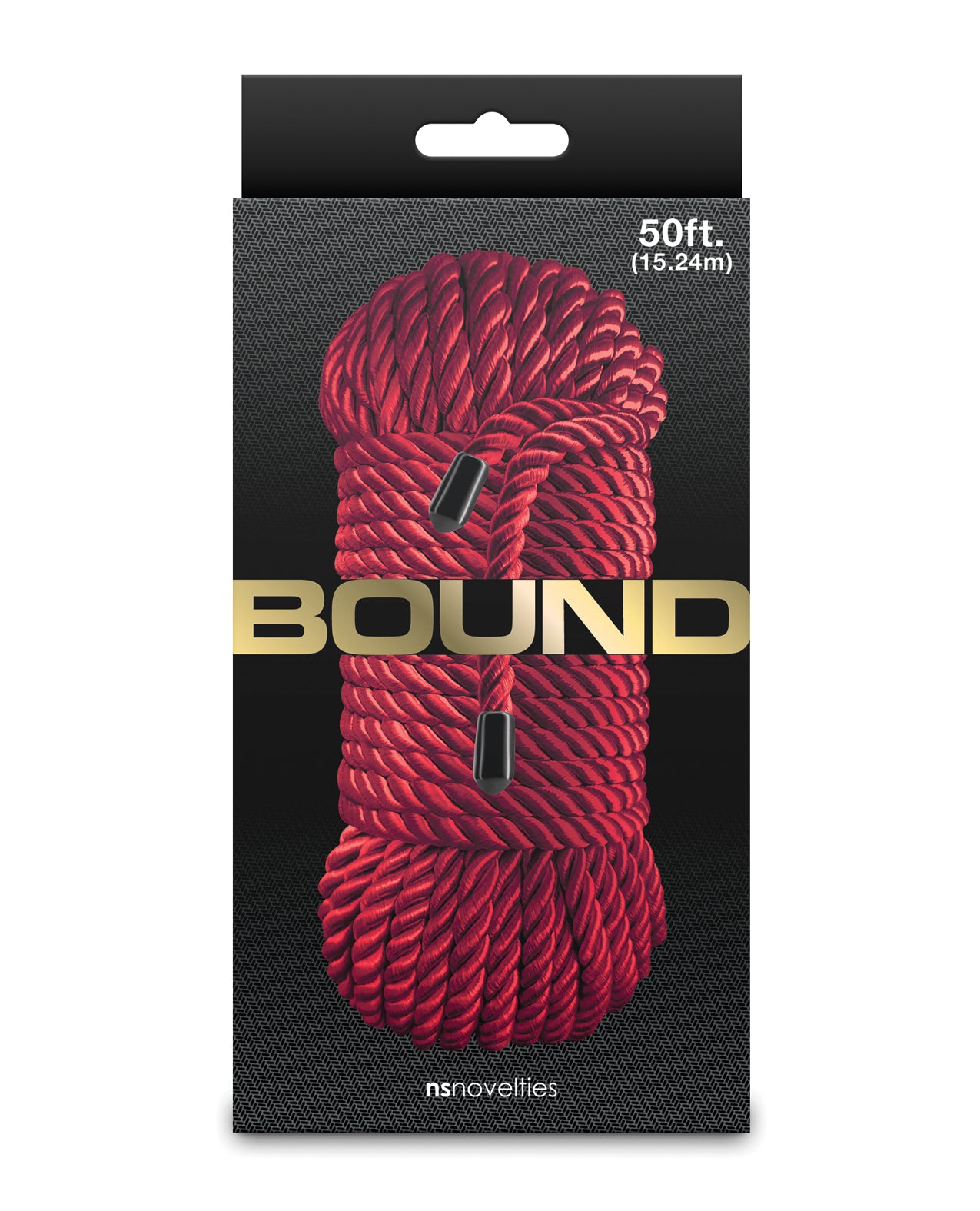 Corde rouge en polyester Bound de 50 Ft, confortable et anti-frottements, pour attaches
