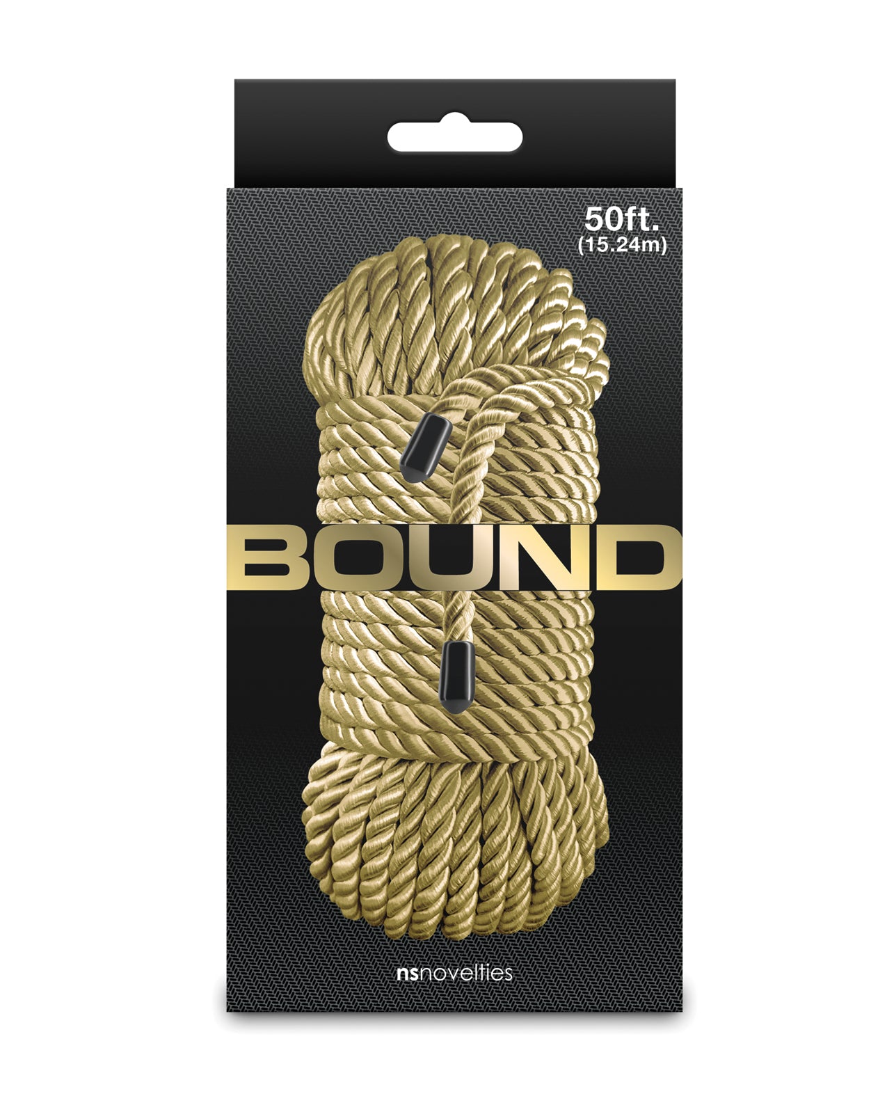 Bound 50 Foot Gold Polyester Bondage Rope For Couples Comfortable And Safe