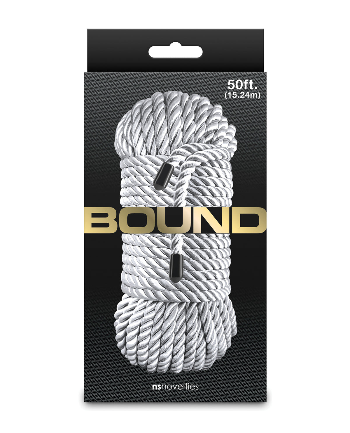 Bound Premium Polyester Rope 50 Feet Long Silver Non Chafing