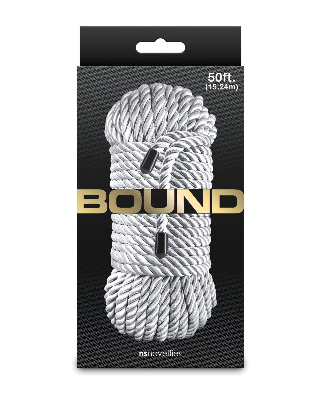 Bound Premium Polyester Rope 50 Feet Long Silver Non Chafing