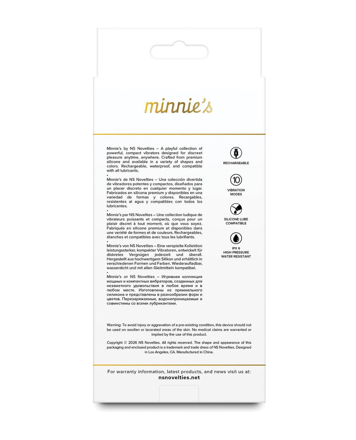 Vibrador de silicona recargable Minnie's Flick, rosa, con 3 velocidades y 7 funciones