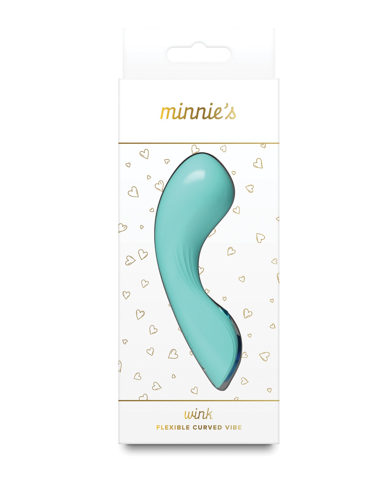 Minnie Wink Aqua Rechargeable Curved G Spot Vibrator Silicone