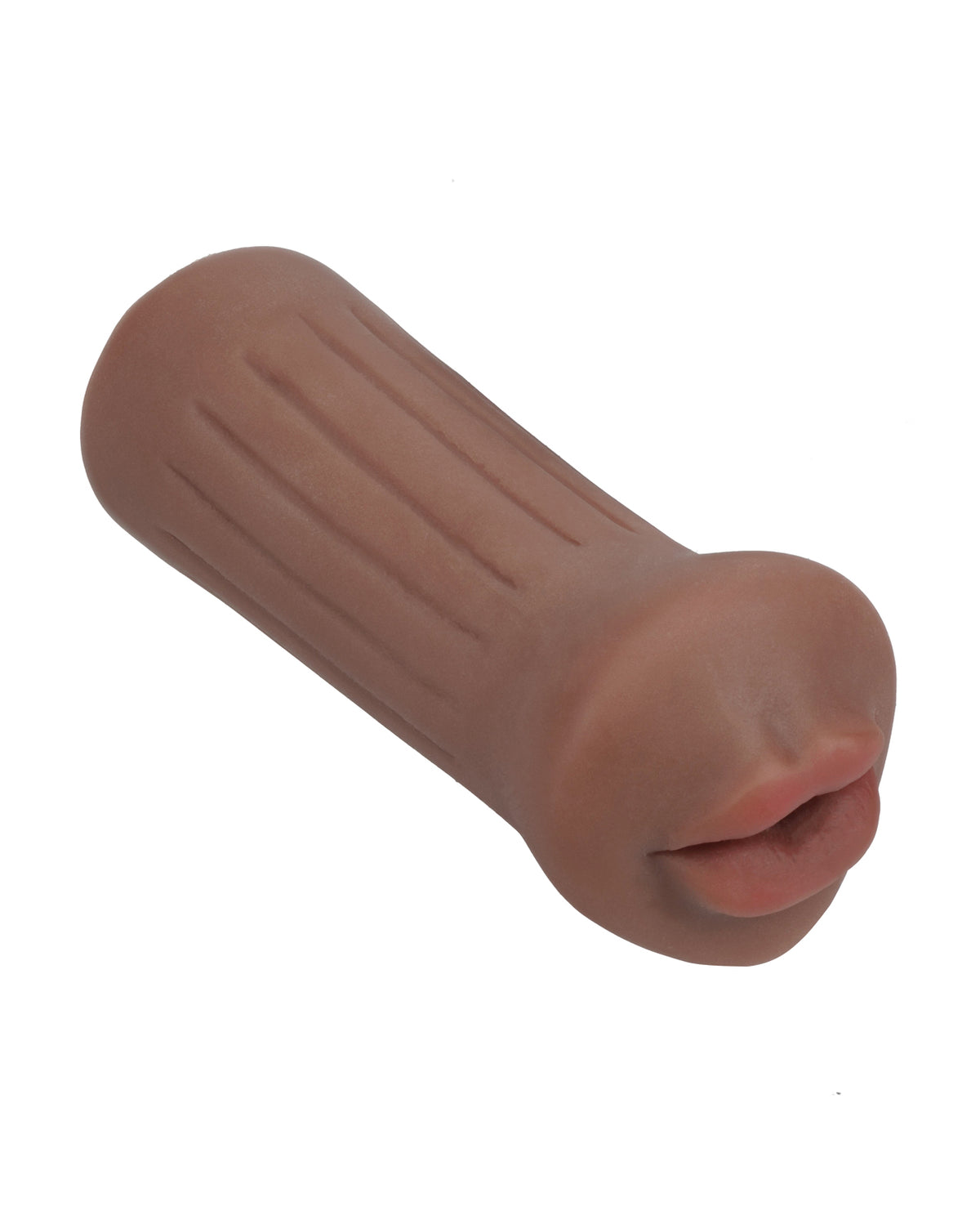 Masturbator vaginal Shots Xkin RAW The Grip, mic, cu textură moale cu nervuri, maro