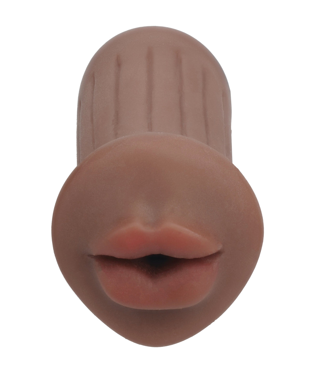 Masturbator vaginal Shots Xkin RAW The Grip, mic, cu textură moale cu nervuri, maro