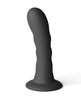 Încărcați imaginea în vizualizatorul Galerie, Love Notes Believe, dildo curbat cu nervuri, din silicon negru, cu bază cu ventuză, de 5 inch
