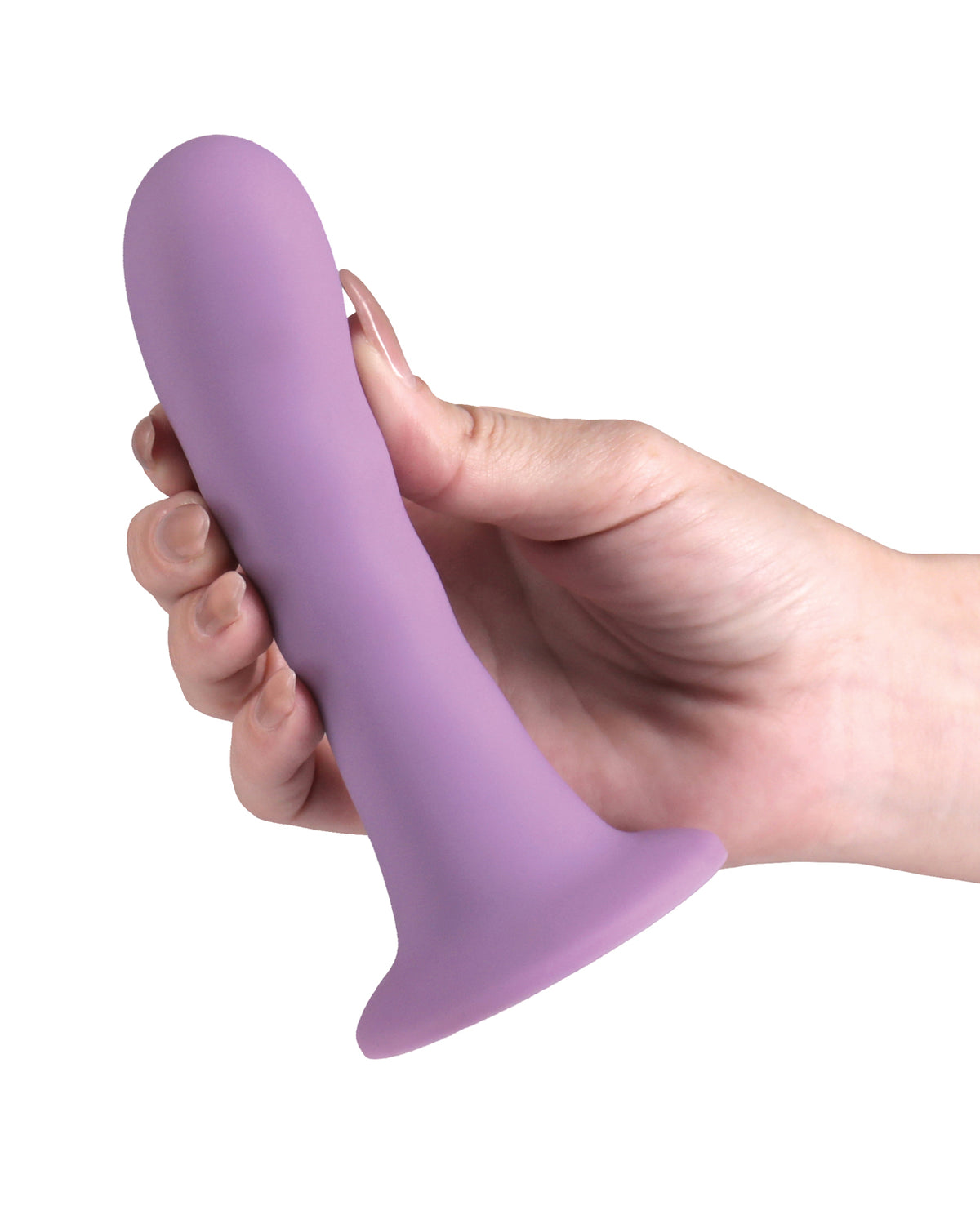Love Notes Believe dildo curvado de silicona con relieves, de 5 pulgadas, con ventosa