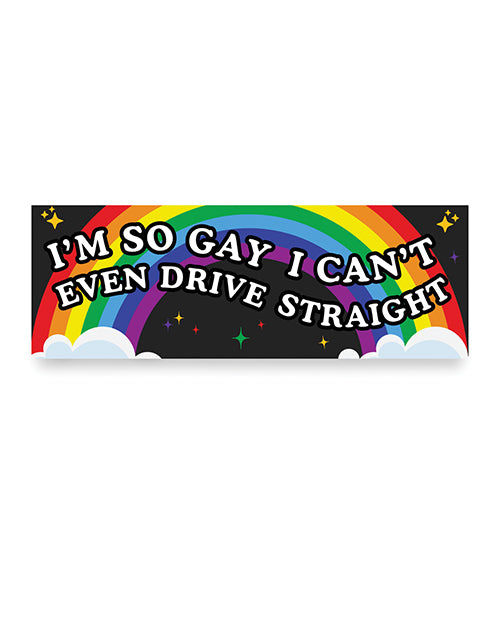 Încărcați imaginea în vizualizatorul Galerie, Magnet auto amuzant „Sunt atât de gay”, autocolant detașabil pentru bara de protecție, cadou original pentru mașini
