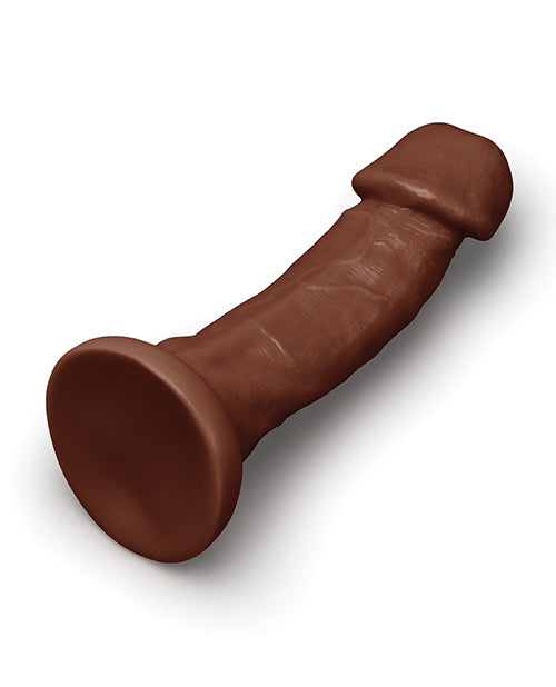 Together 9 Inch realistischer Strap-on-Dildo mit dunkler Kurve und Adern