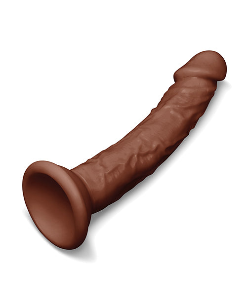Together Tones 675 ιντσών ρεαλιστικό κυρτό strap-on ντίλντο σκούρο