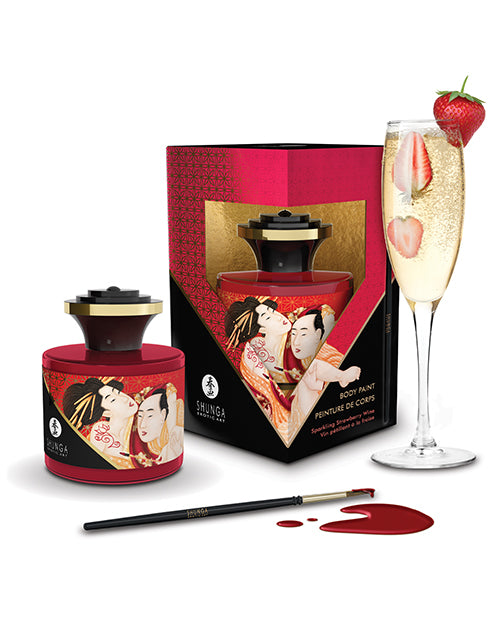 Edible Aphrodisiac Body Paint Strawberry Wine Sparkling Romantic Art