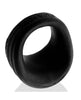 Load image into Gallery viewer, Expander Slimmer Scoop Silicone Cockring Black Ribbed Texture

