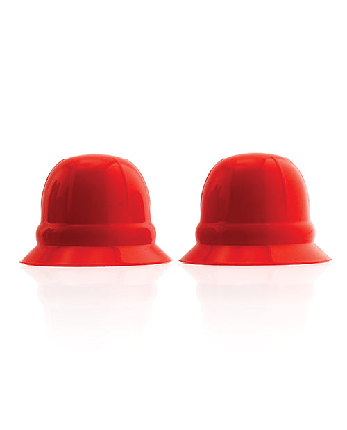Hunky Junk Nano Nips, protecții roșii pentru sfârcuri, din silicon, cu ventuze