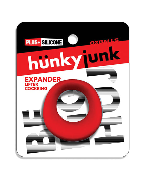 Hunky Junk Expander Slimmer Scoop Velvet Silicone Cock Ring