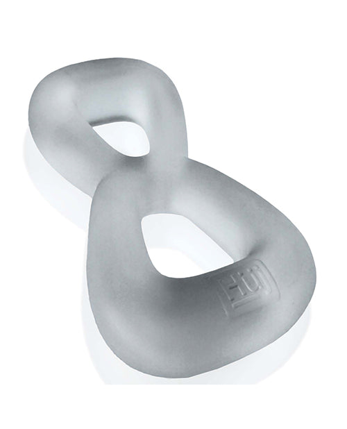 Inel dublu pentru penis Hunky Junk Boomerang, din silicon, pentru bărbați