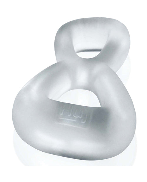 Inel dublu pentru penis Hunky Junk Boomerang, din silicon, pentru bărbați