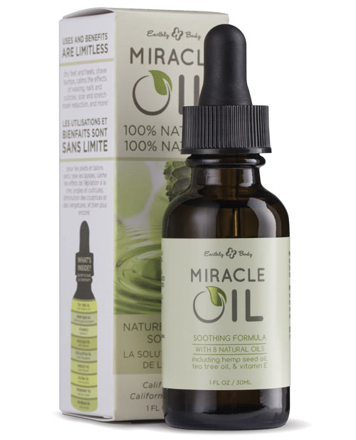 Aceite Milagroso de Cáñamo Earthly Body - 1 oz