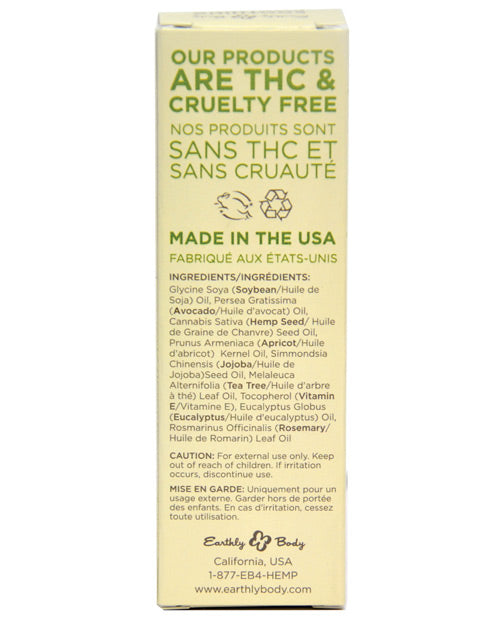 Aceite Milagroso de Cáñamo Earthly Body - 1 oz
