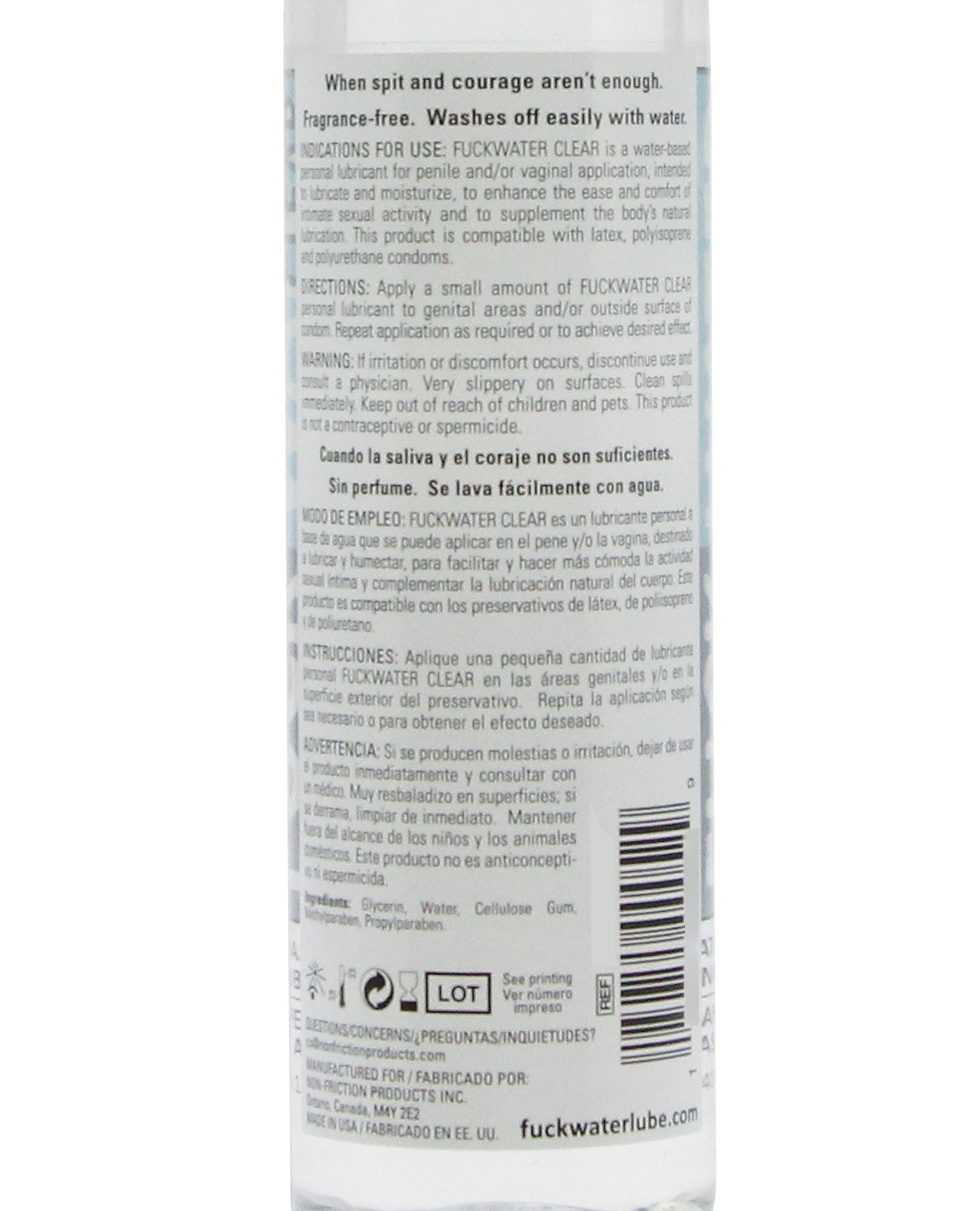 Fuck Agua Clara H2O - Botella de 16 oz