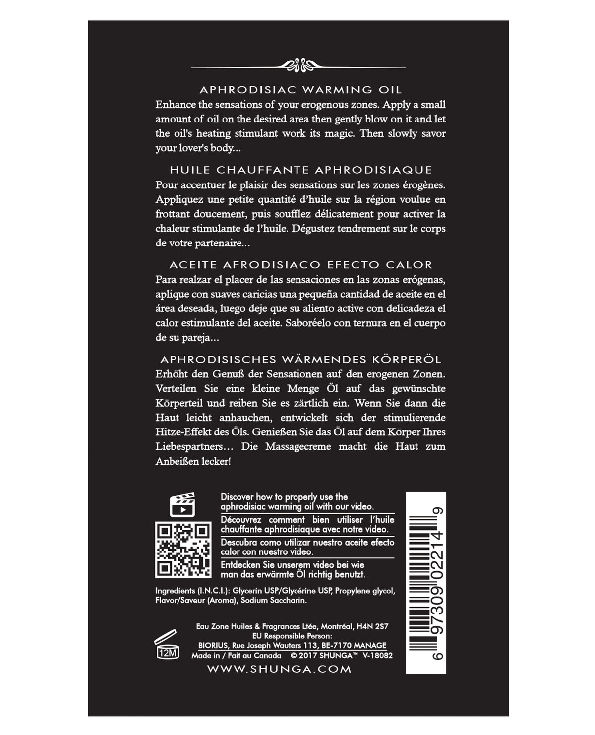Shunga Λάδι Θέρμανσης - 3.5 oz Κρεμώδες Love Latte
