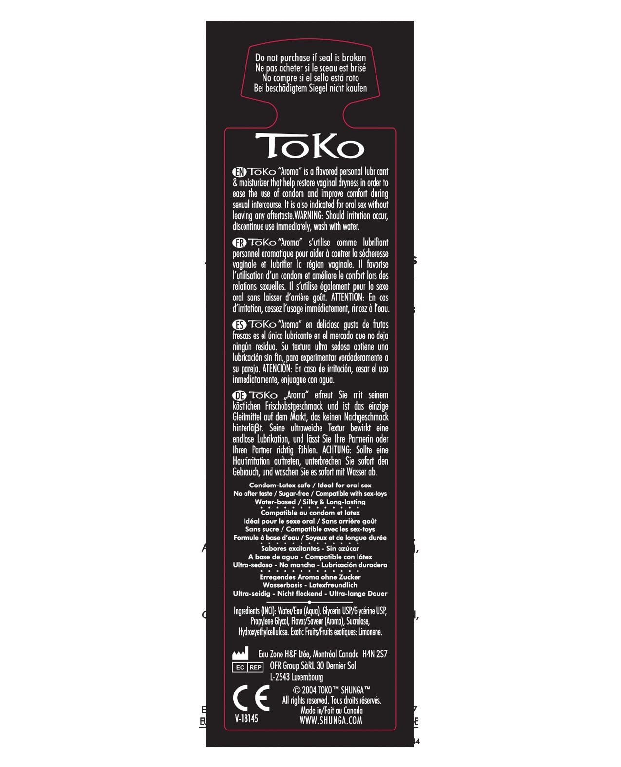 Shunga Toko Aromatyczny Lubrykant - 5.5 oz Kokosowe Ekscytacje
