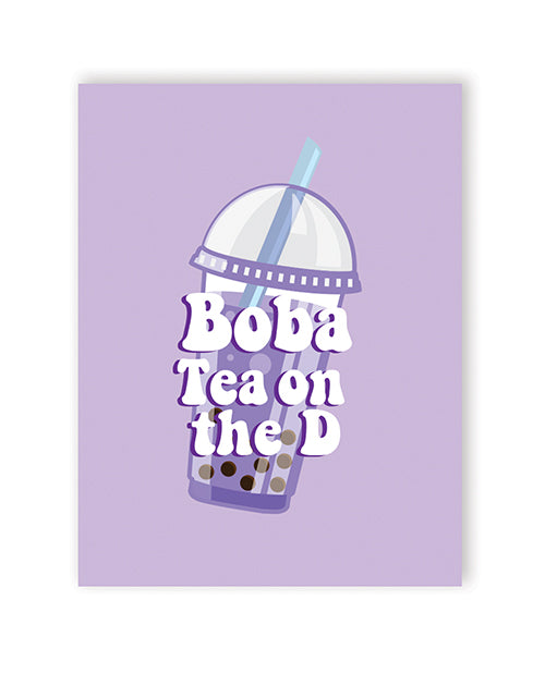 Boba Tea D Card Greeting Card A2 Size With Envelope
