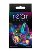 Load image into Gallery viewer, Rear Assets Multicolor Heart Small Rainbow Aluminum Anal Toy For Sensual Play Safe Lightweight

