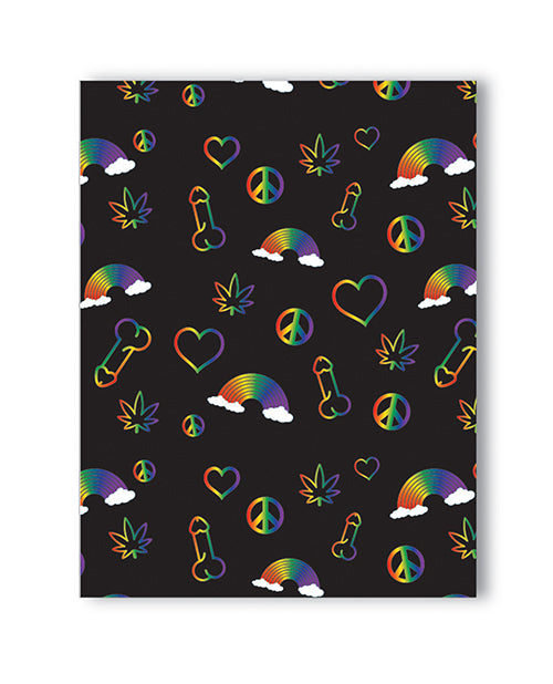 Rainbow Penis Naughty Greeting Card For Adult Occasions