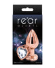 Încărcați imaginea în vizualizatorul Galerie, Rear Assets Rose Gold Heart Medium - Clear
