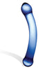 Cargue la imagen en el visor de la galería, Glas 6&quot; Curved G-Spot Glass Dildo - Blue
