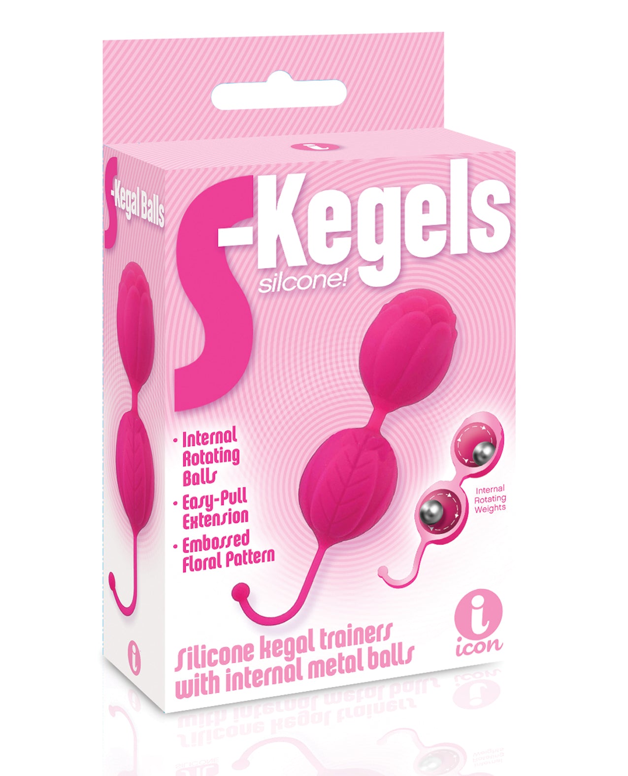The 9's S-Kegels silikonbollar - rosa