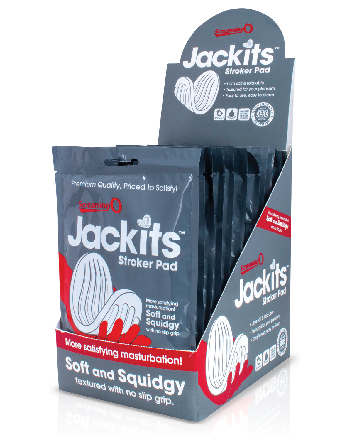 Screaming O Jackits Stroker Pad Clear Soft Textured Masturbation Pad