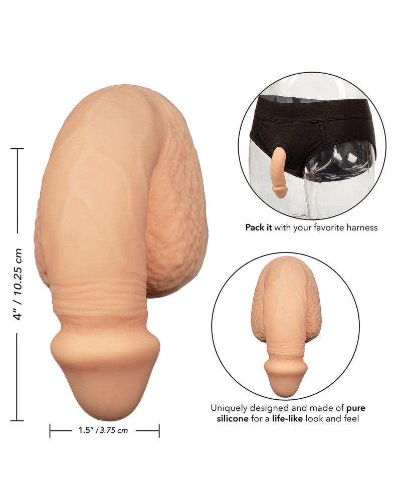 Cargue la imagen en el visor de la galería, Packer Gear 4&quot; Silicone Packing Penis - Ivory
