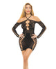 Load image into Gallery viewer, Pink Lipstick Animal Inside Dress Black O/S
