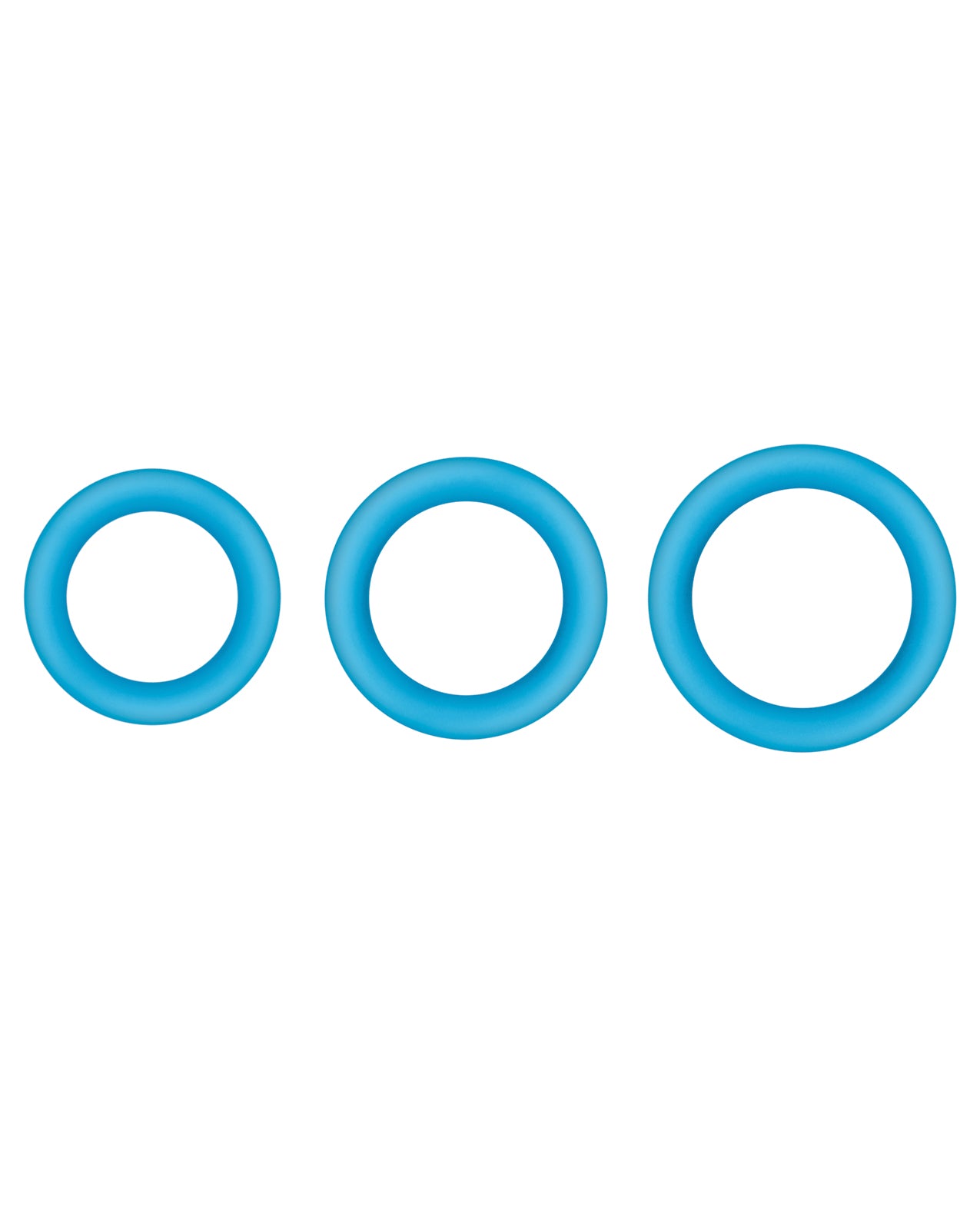 Firefly Halo Medium Blue Silicone Cockring Glow In The Dark