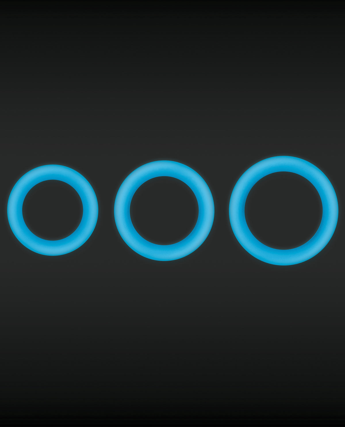 Firefly Halo Medium Blue Silicone Cockring Glow In The Dark