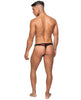 Bild in den Galerie-Viewer laden, Kiss Me Stretch Mesh Micro Thong V Blk/Rd S/M
