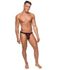 Bild in den Galerie-Viewer laden, Kiss Me Stretch Mesh Micro Thong V Blk/Rd S/M
